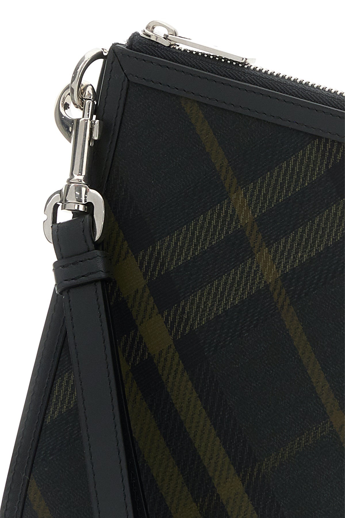 Embroidered canvas clutch - 4