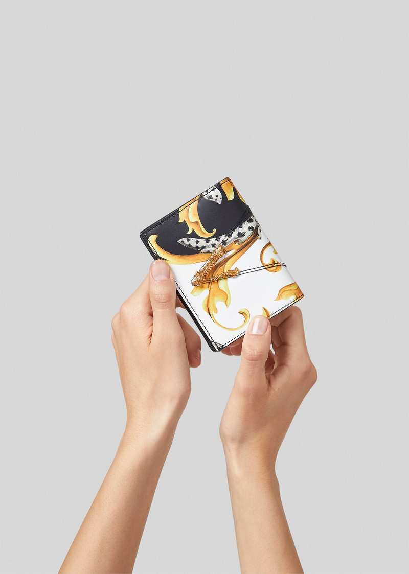 VERSACE Virtus Acanthus Print Bifold Wallet outlook