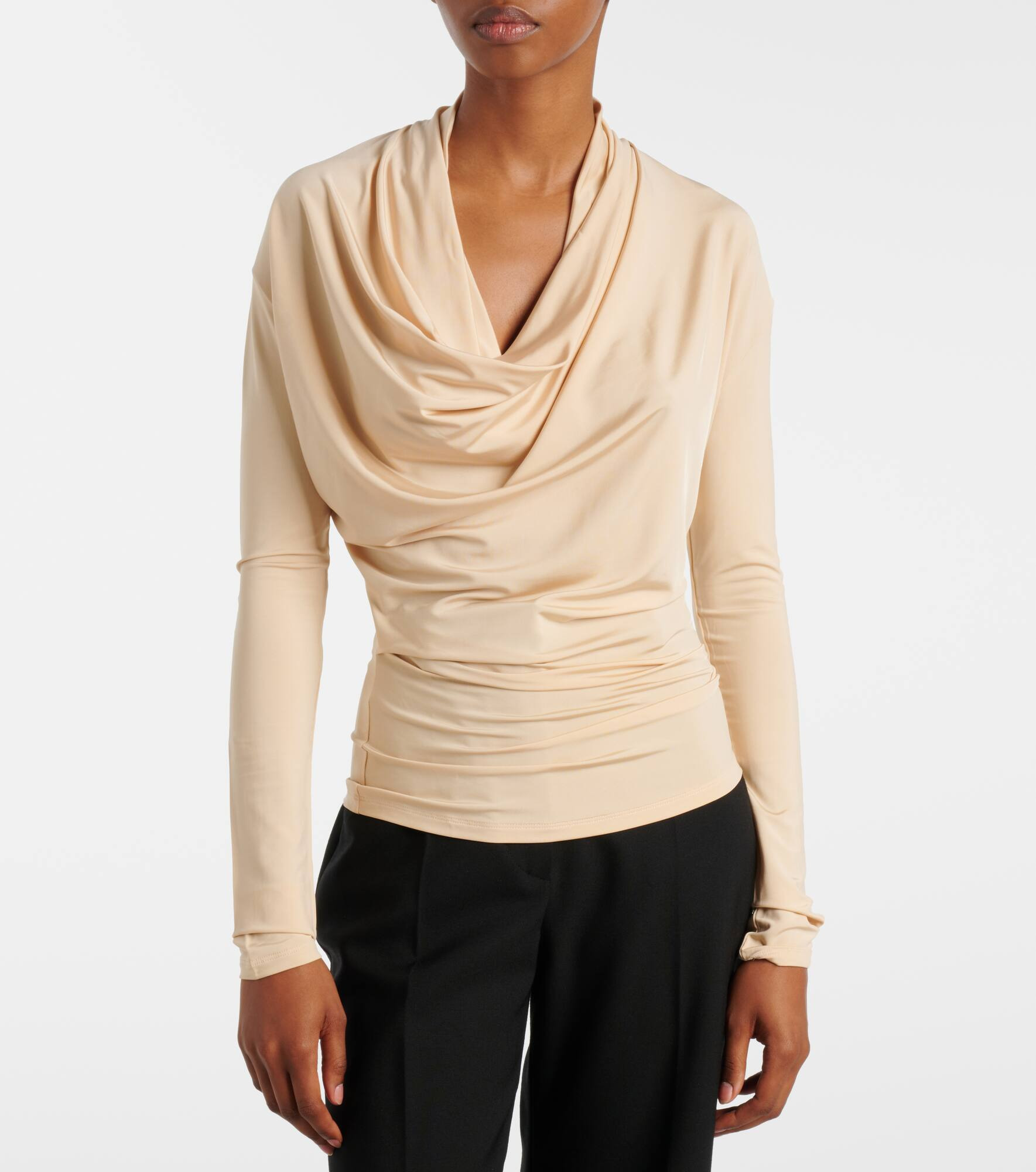 Fina draped jersey top - 5