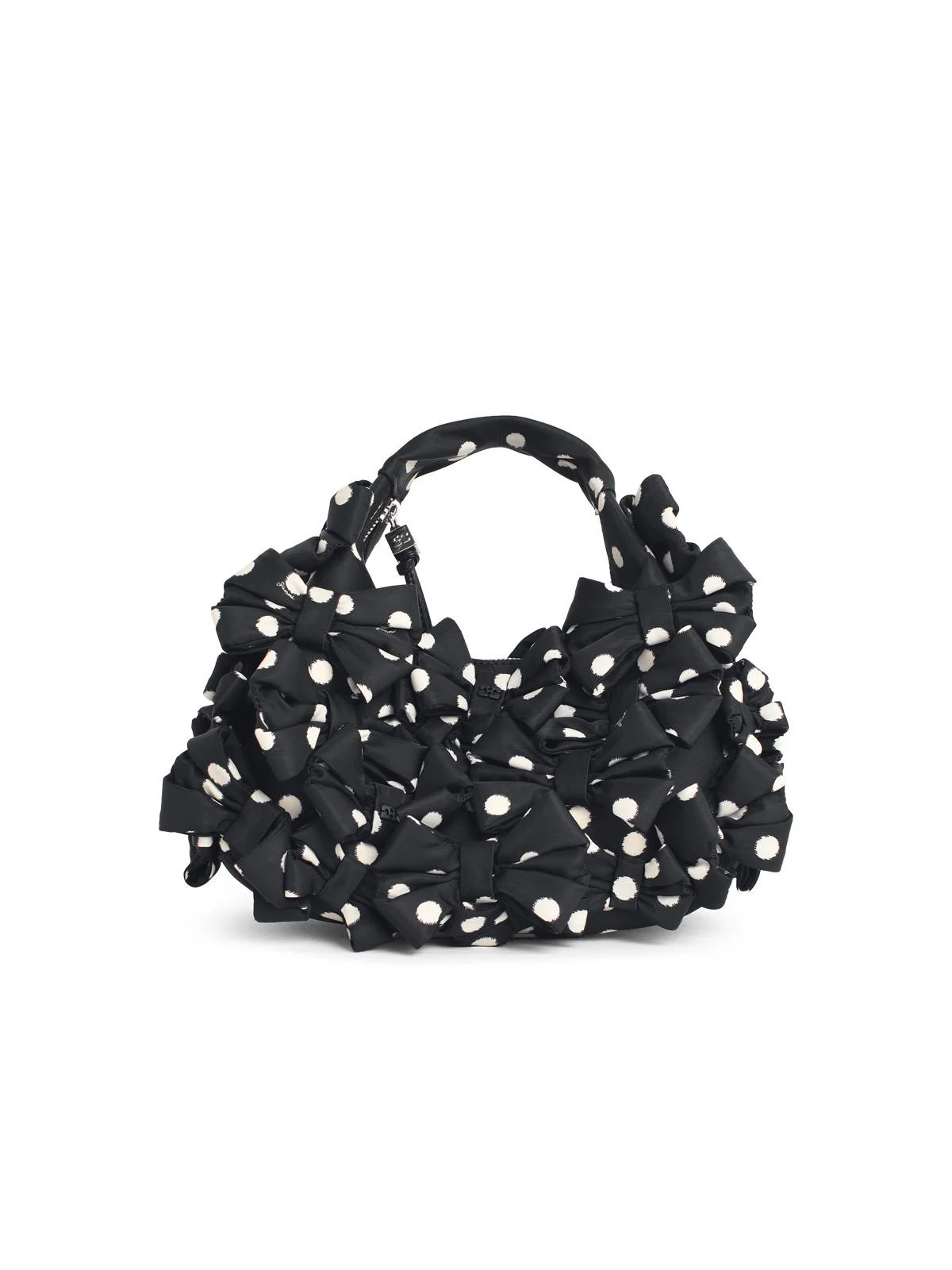 Ganni 'Hobo' Mini Bag In Black Fabric Women - 1