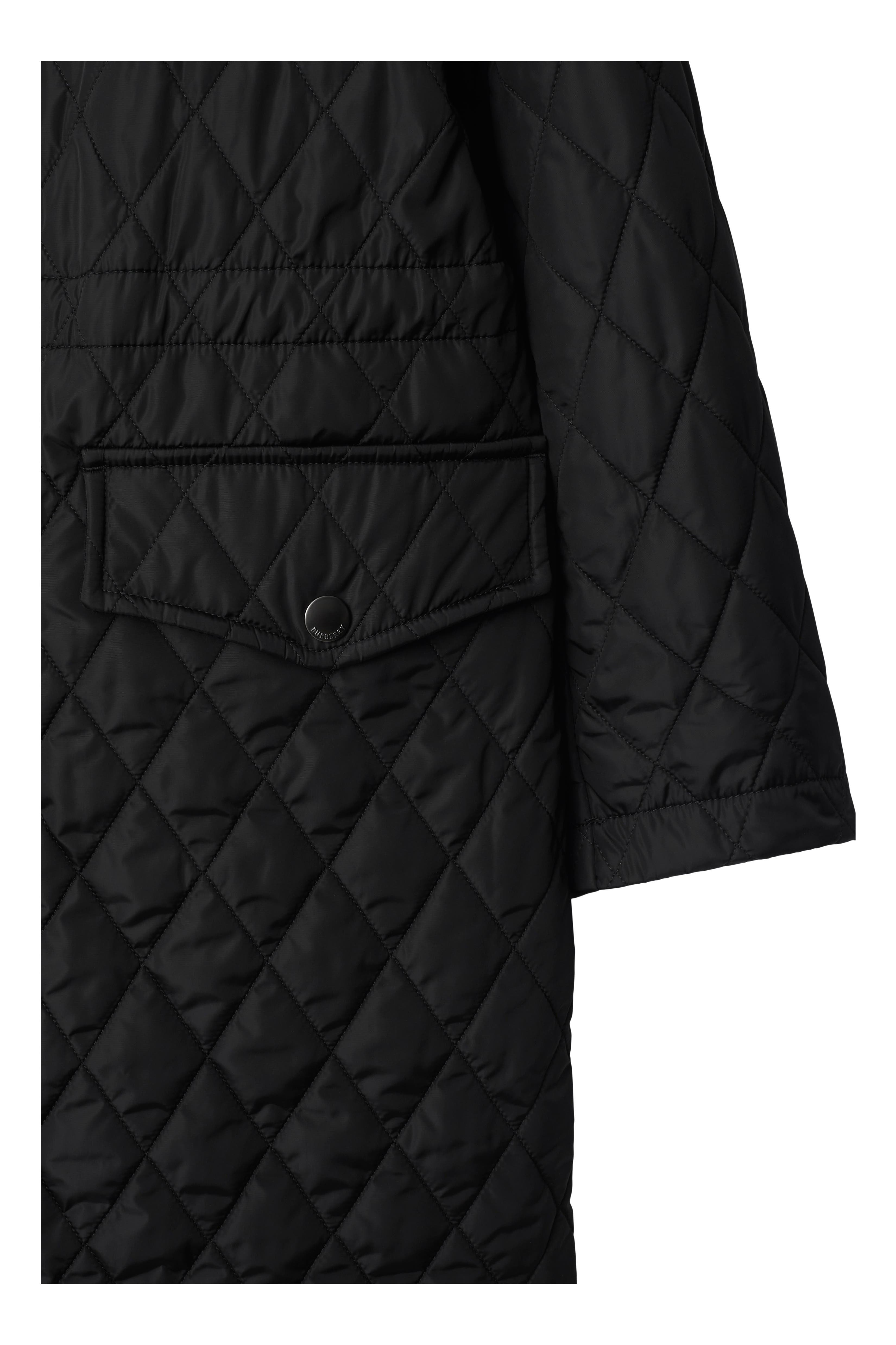 burberry Quilted Nylon Hooded Coat in Black at Nordstrom - 5