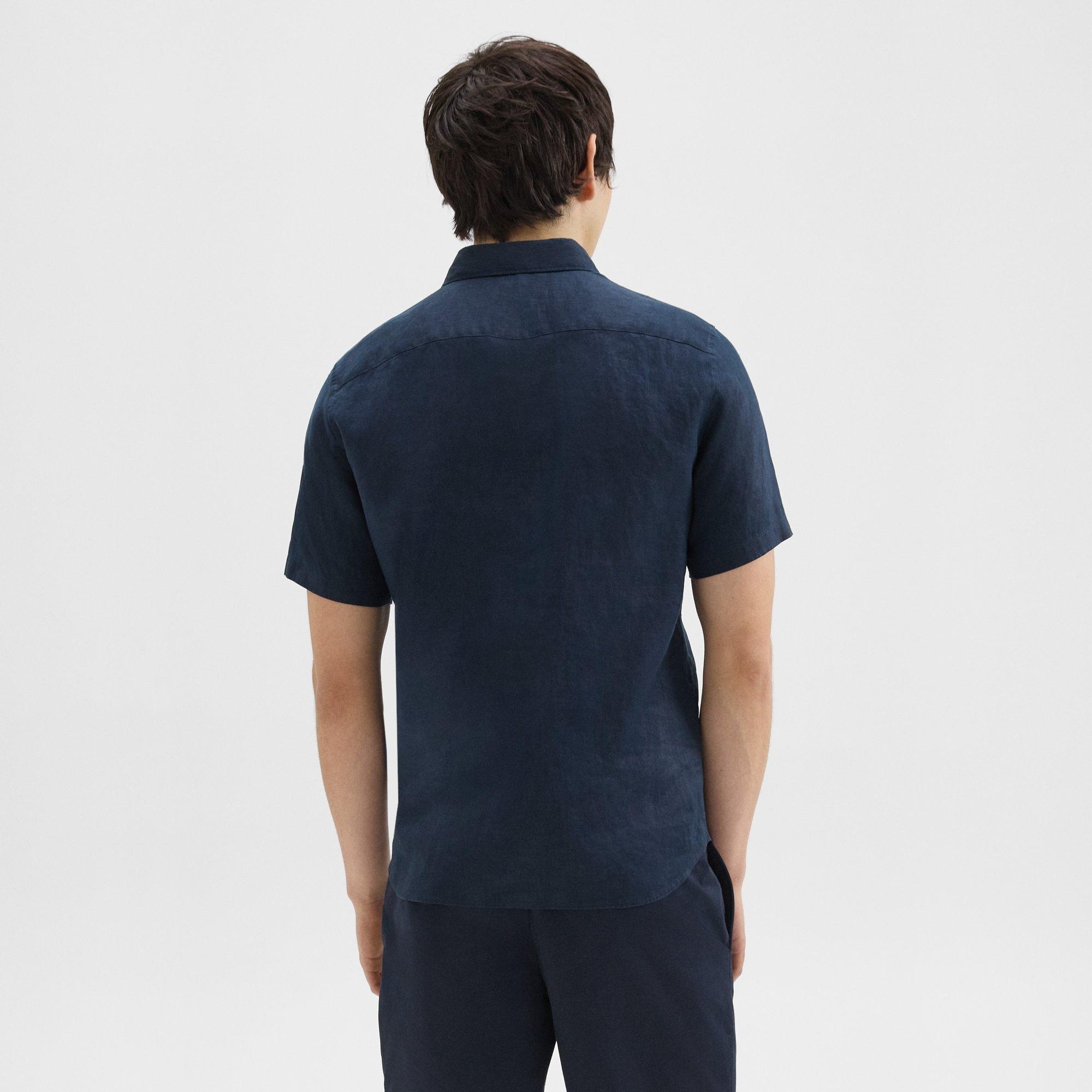 Irving Short-Sleeve Shirt in Relaxed Linen - 4