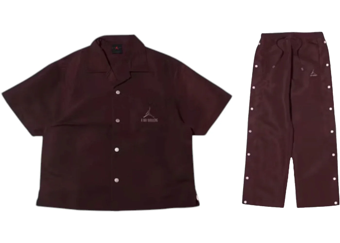 Nike x A Ma Maniere Snap Caoba Top & Bottom Set Mahogany - 1