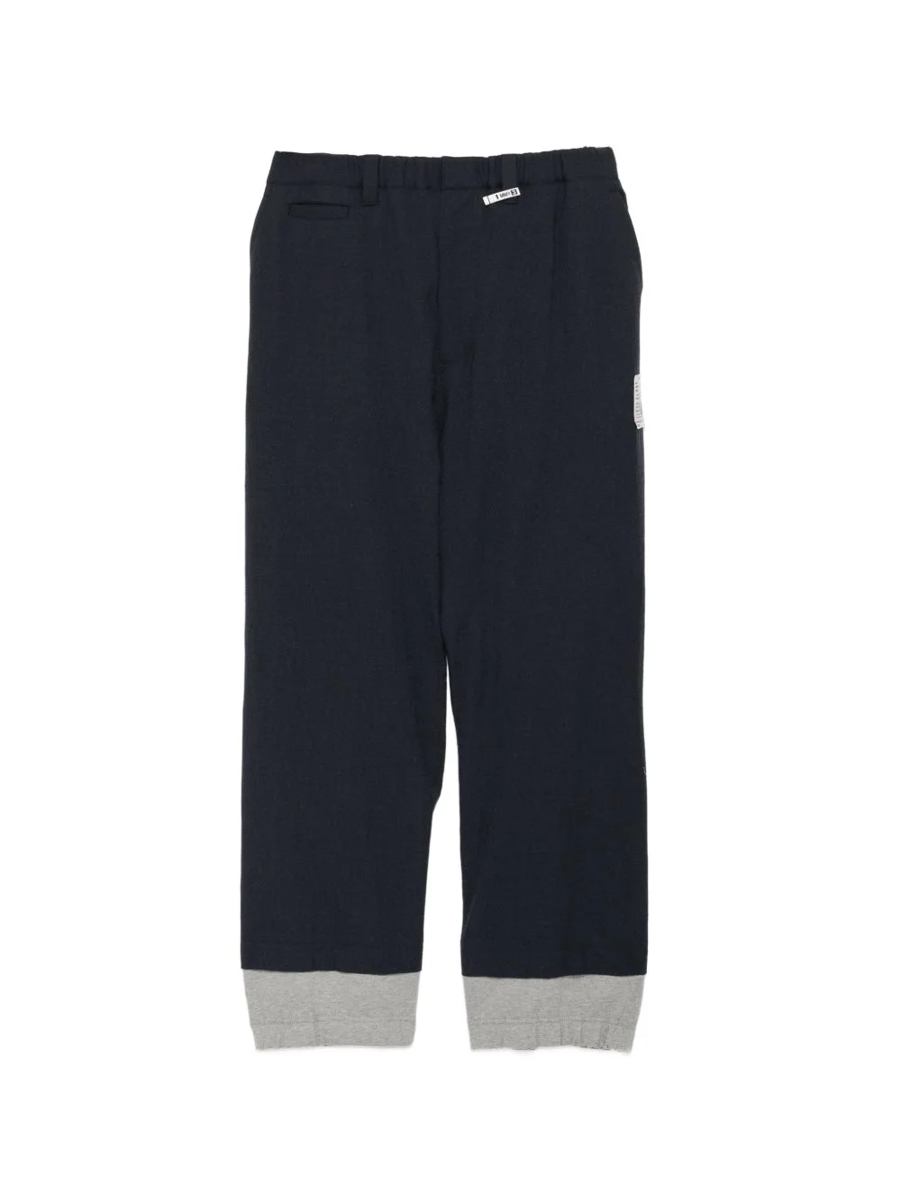 wool layered pants - 1