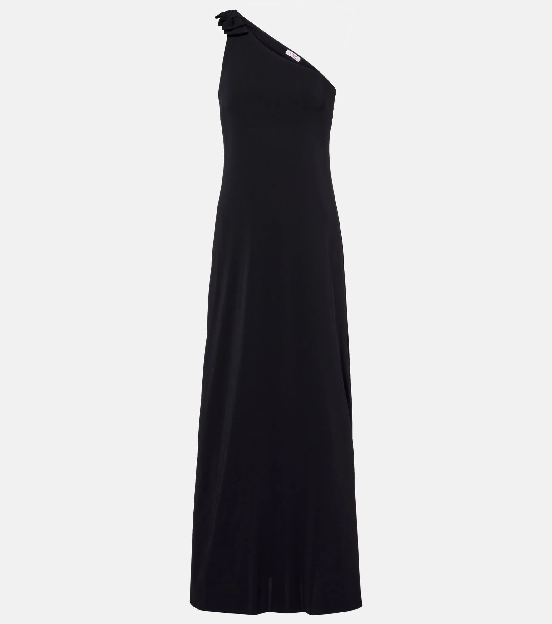 Miss bow-detail one-shoulder maxi dress - 1