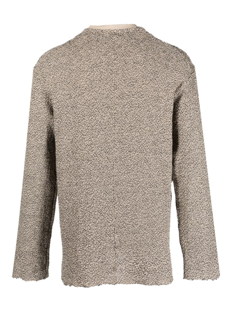 Song for the Mute long-sleeve distressed sweatshirt outlook