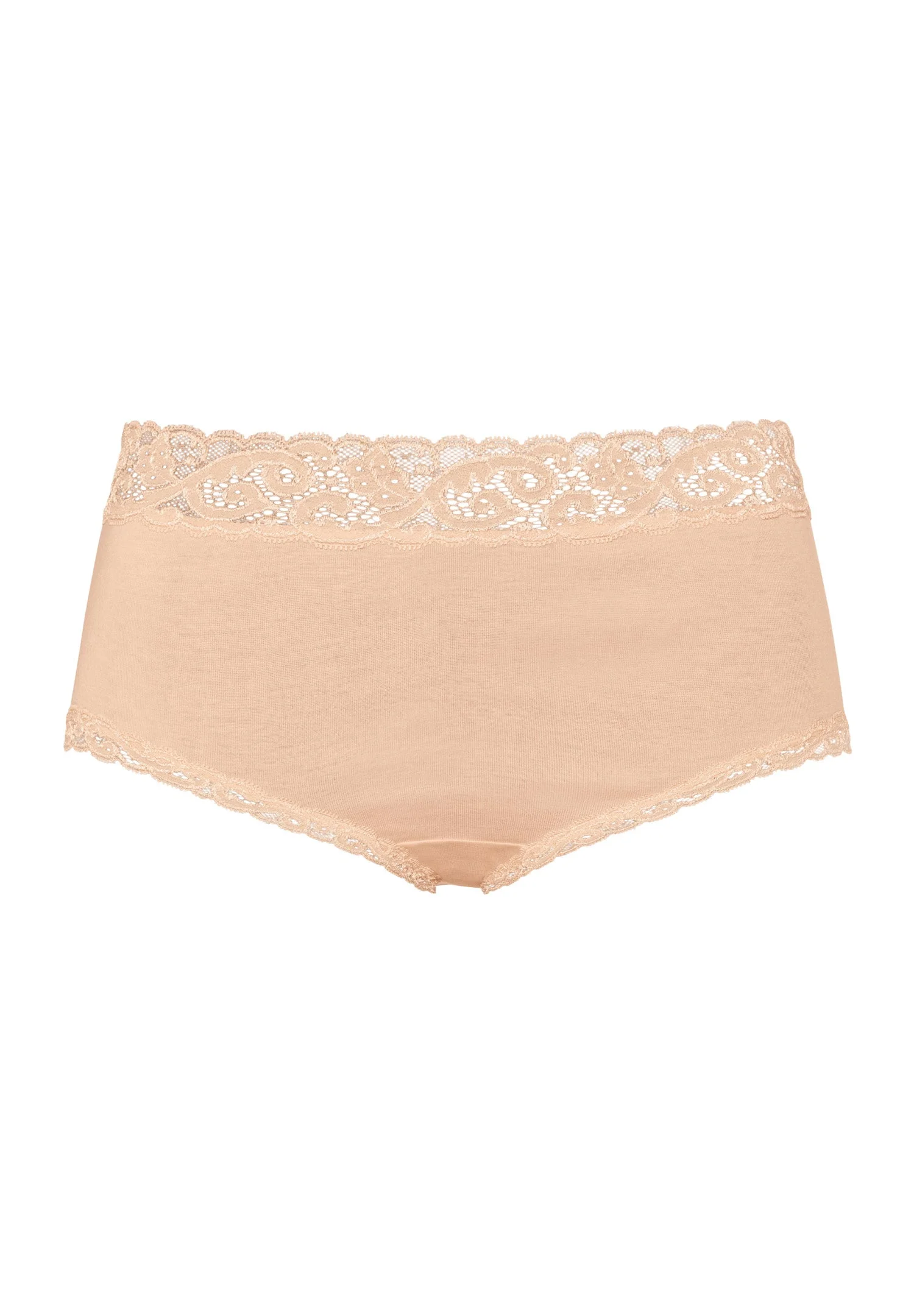 Moments Lace Trim Cotton Full Brief - 1