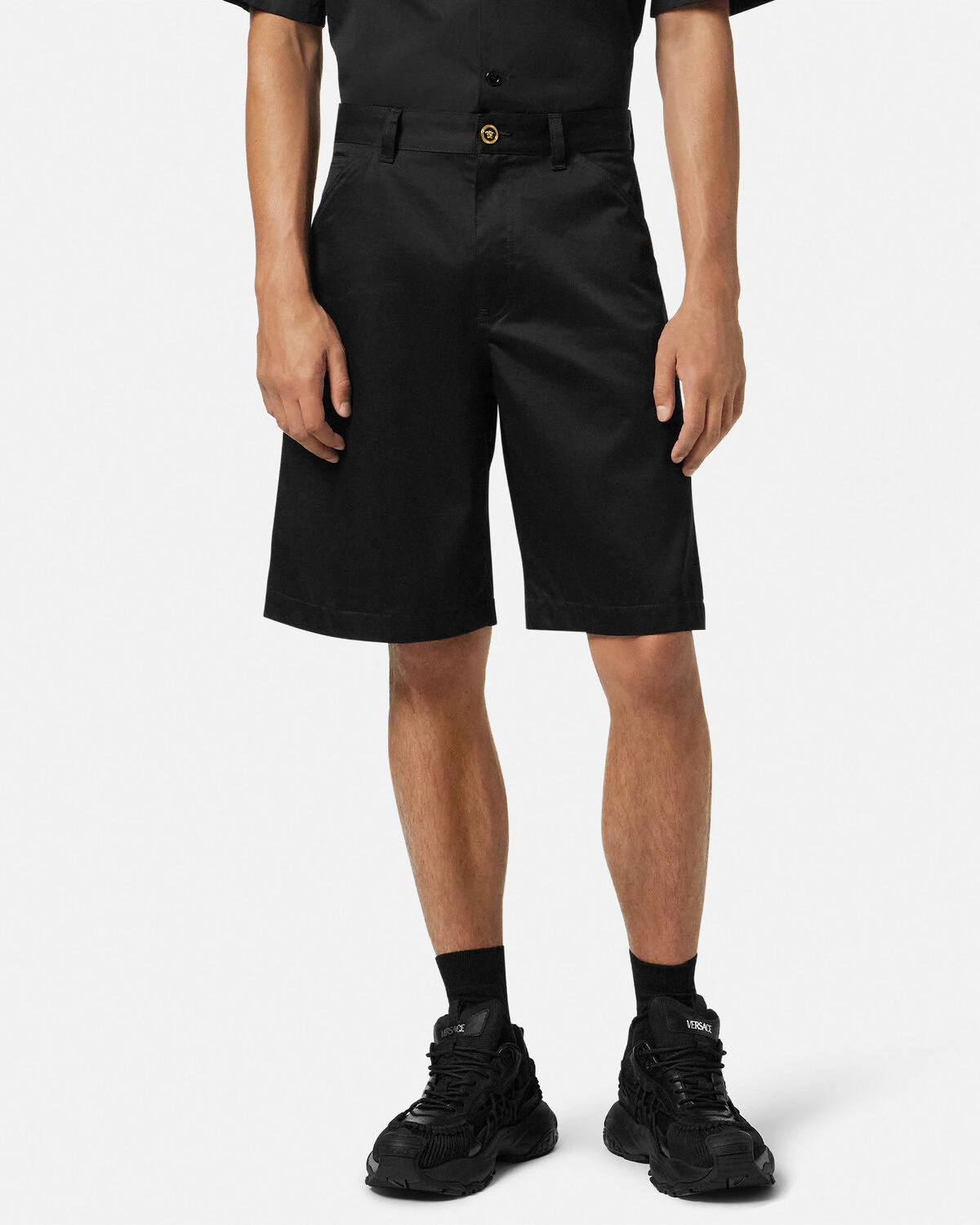 Gabardine Cargo Shorts - 4