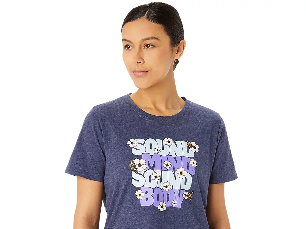 WOMEN'S ASICS MONARCH SLOGAN CREW - 4