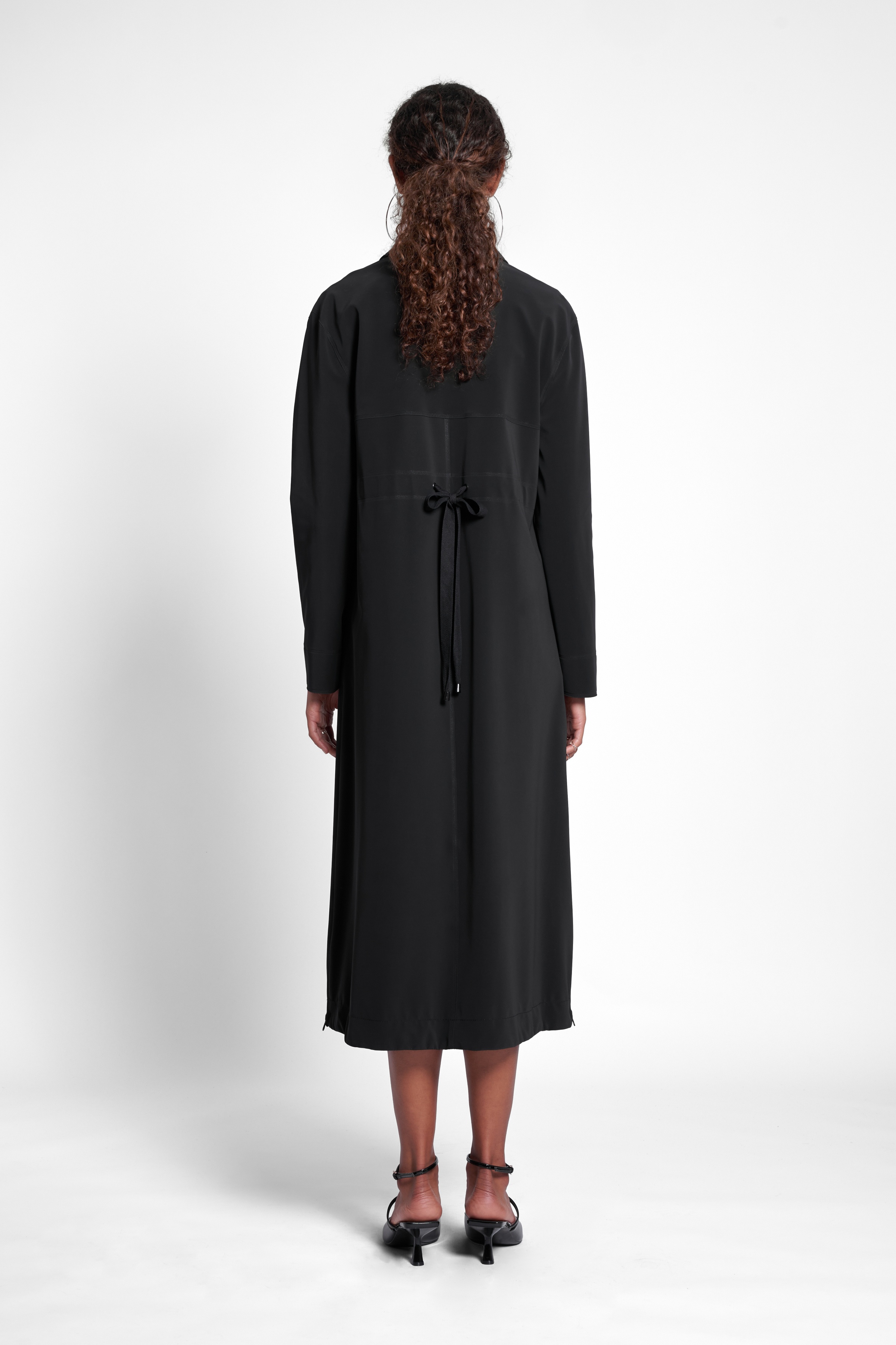 Hornstull Matte Long Raincoat Black - 4