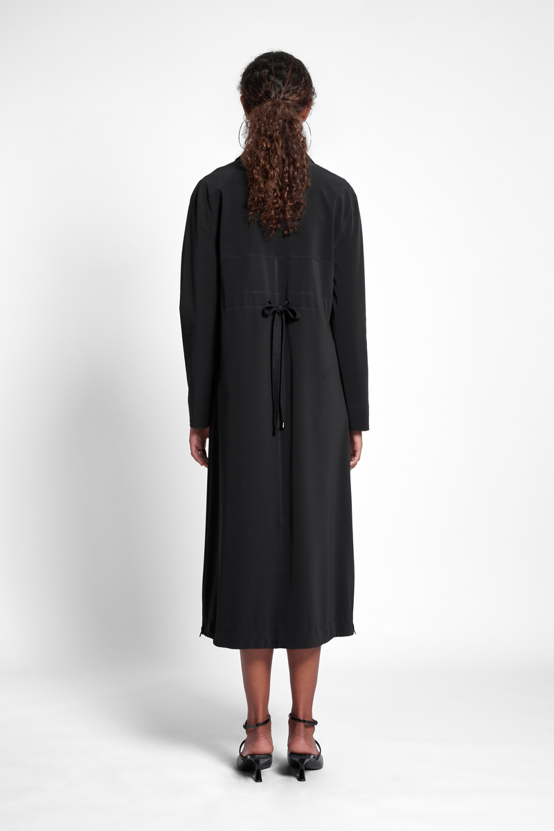 Hornstull Matte Long Raincoat Black 4