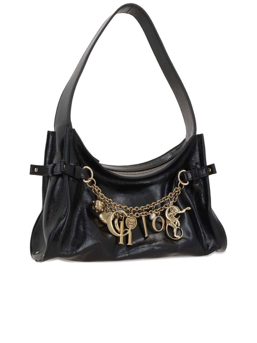 Chloé Charms Hobo Bag in Shiny Leather - 3