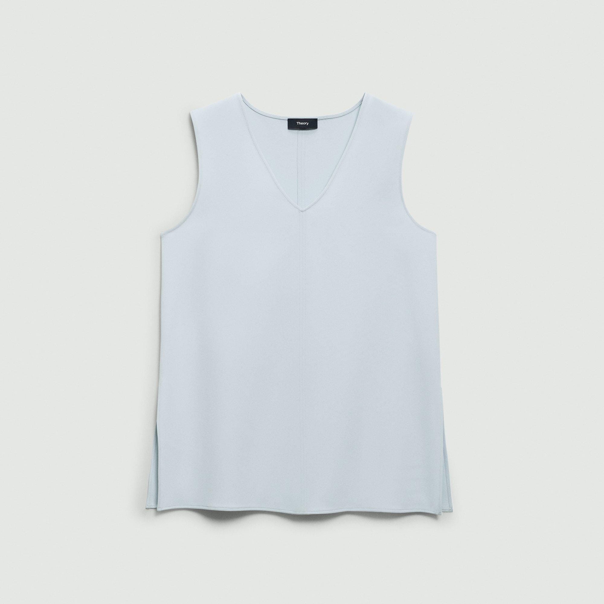 V-Neck Blouse in Admiral Crepe - 1