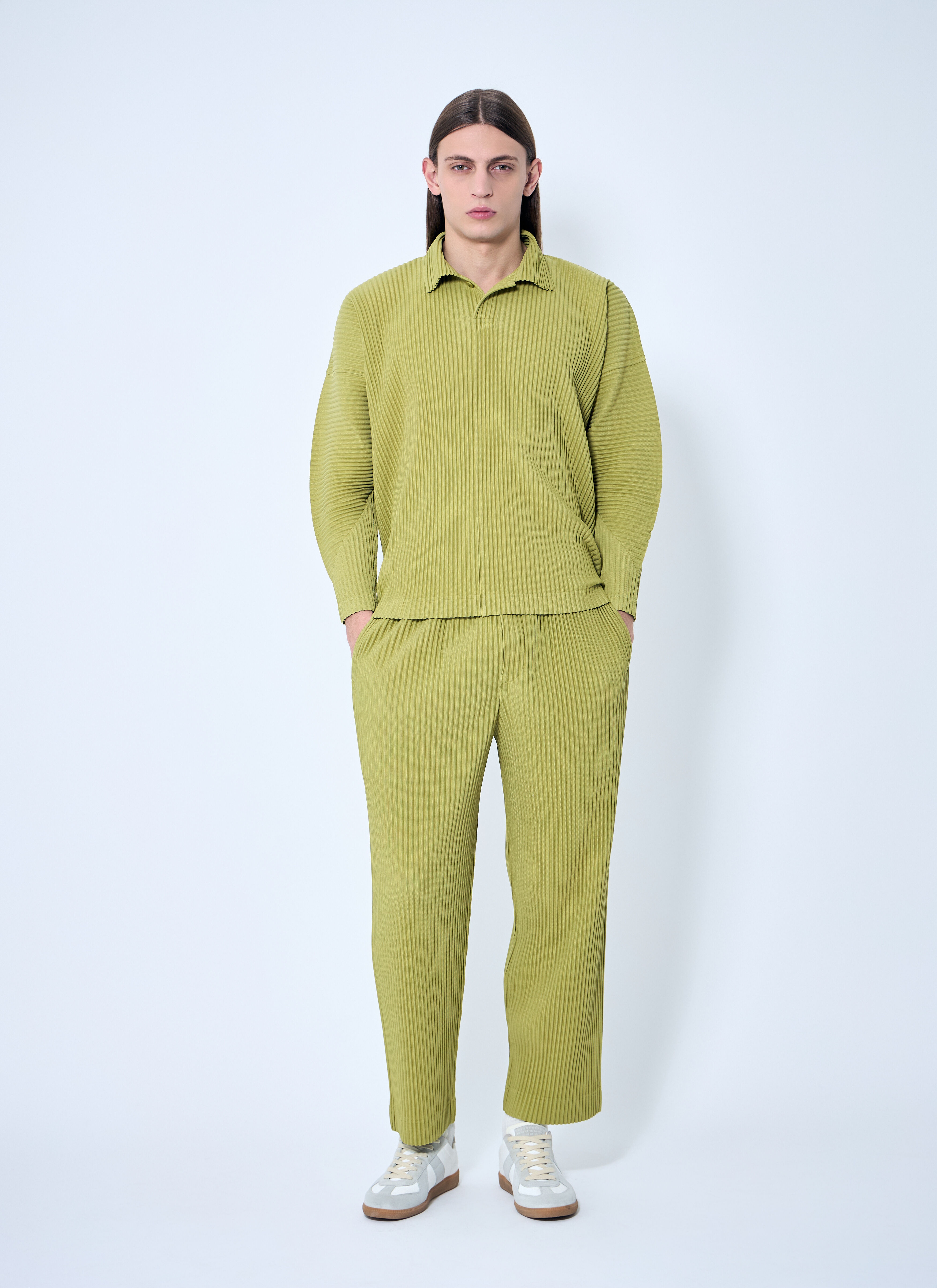 Straight Pleated Pants - 2