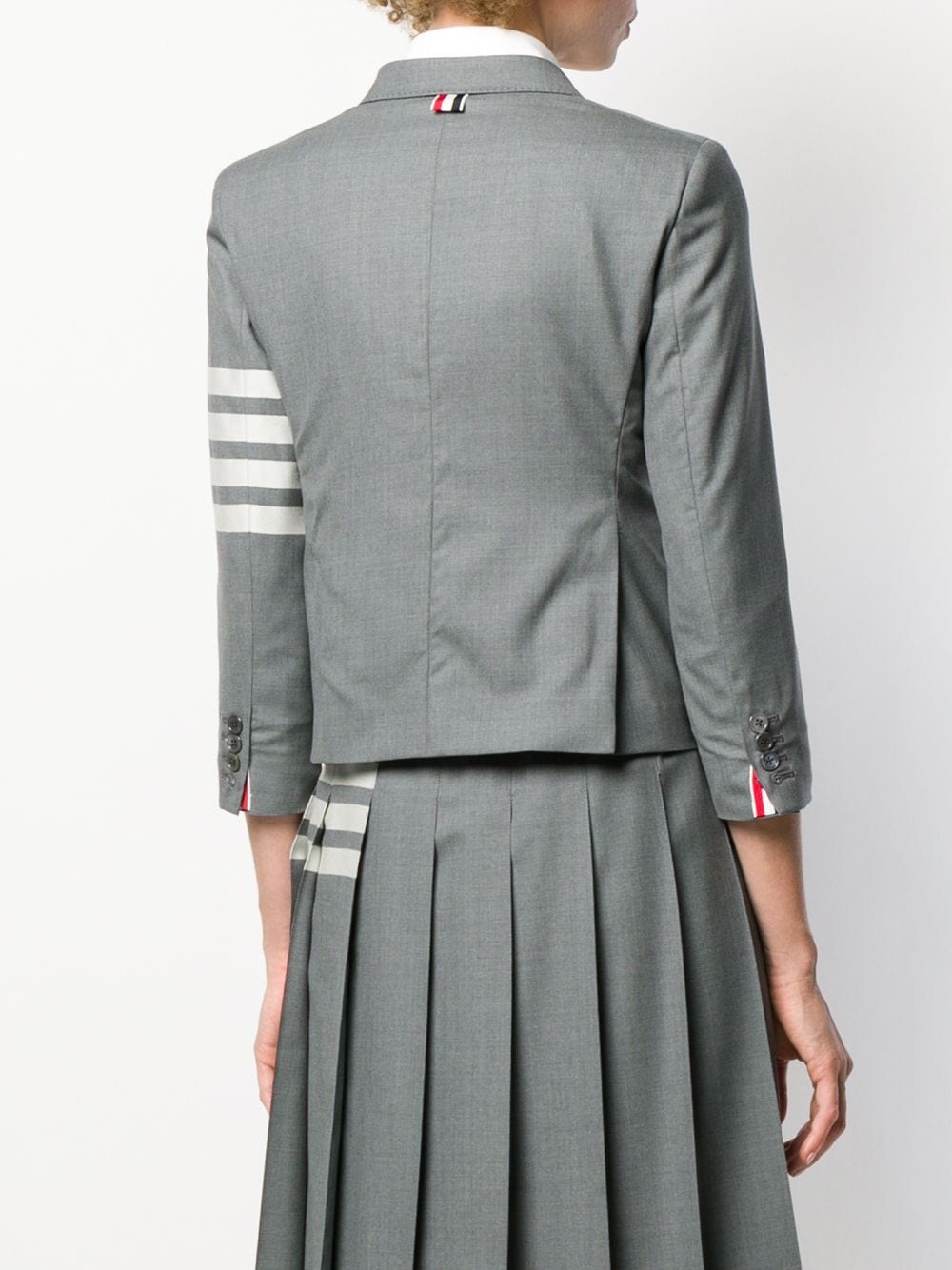 4-Bar plain weave suiting jacket - 4