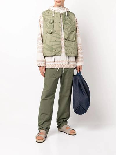 Engineered Garments leaf-print cover vest gilet outlook