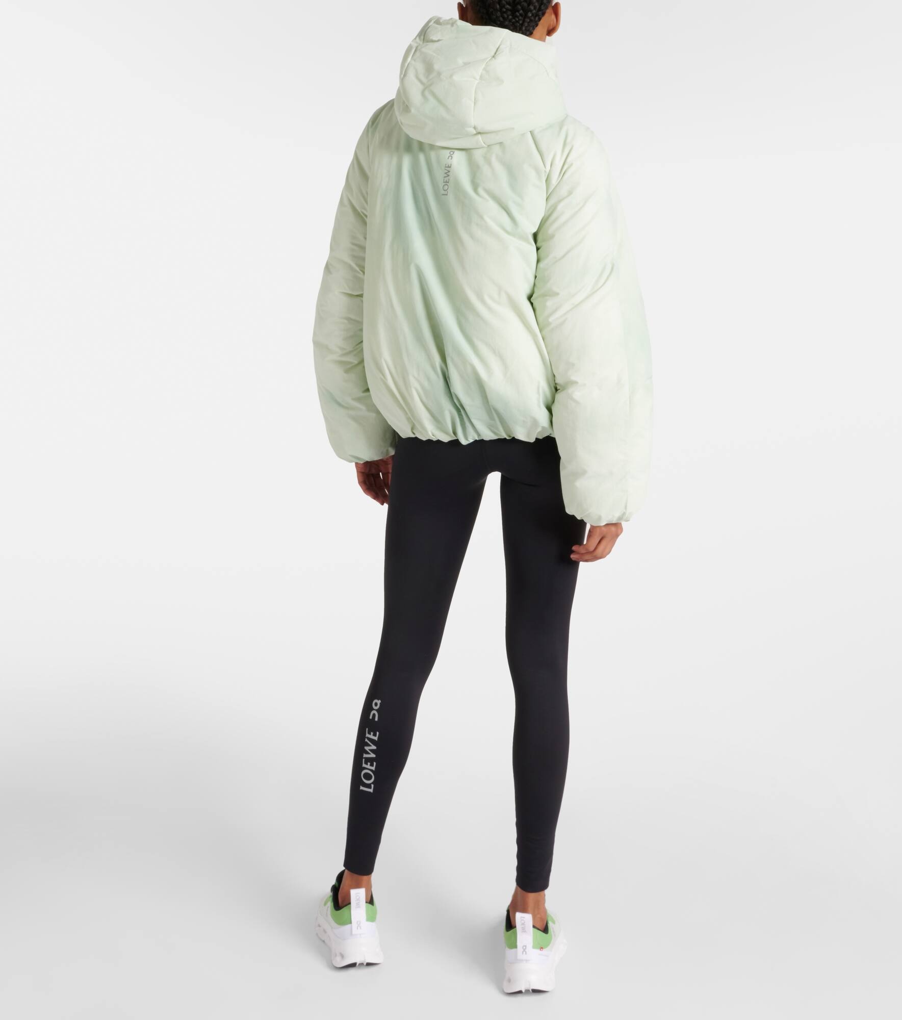 x On tie-dye technical puffer jacket - 3