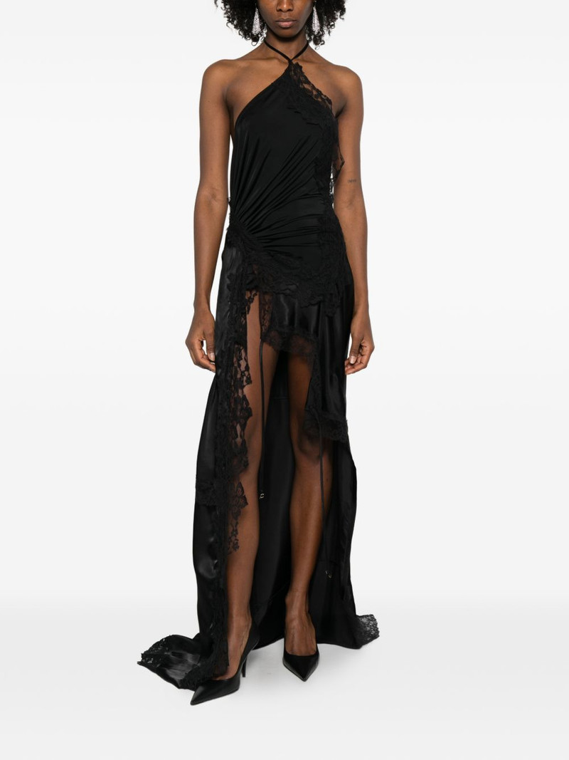 VETEMENTS lace asymmetric maxi dress outlook