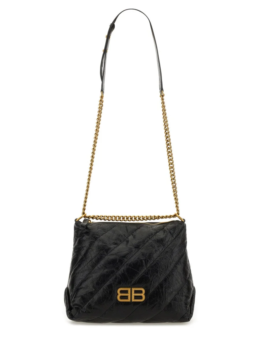 Balenciaga Women Crush Zipped Hobo Bag - 1