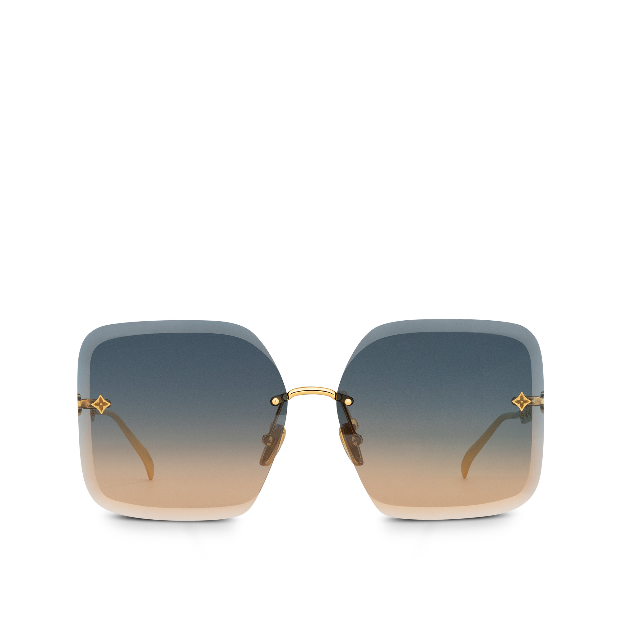 Louis Vuitton LV Star Square Sunglasses Gradient Blue Metal. Size U