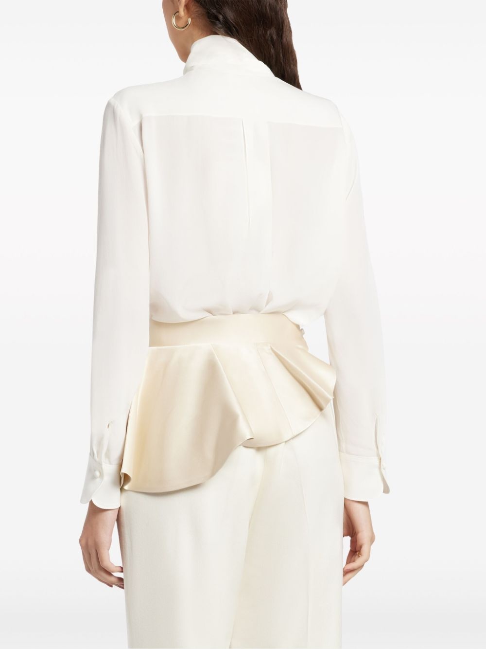 asymmetric ruffled belt - 4