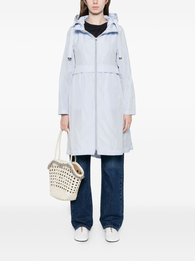 Herno hooded zip parka coat outlook