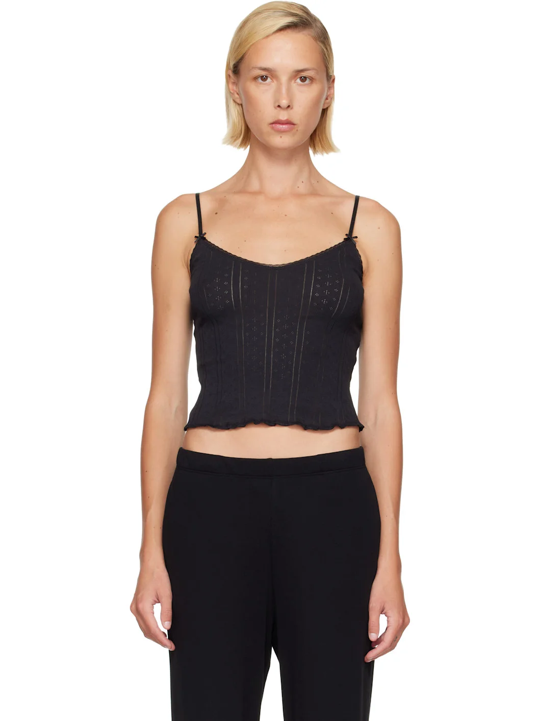 Black 'The Long Cami' Camisole - 1