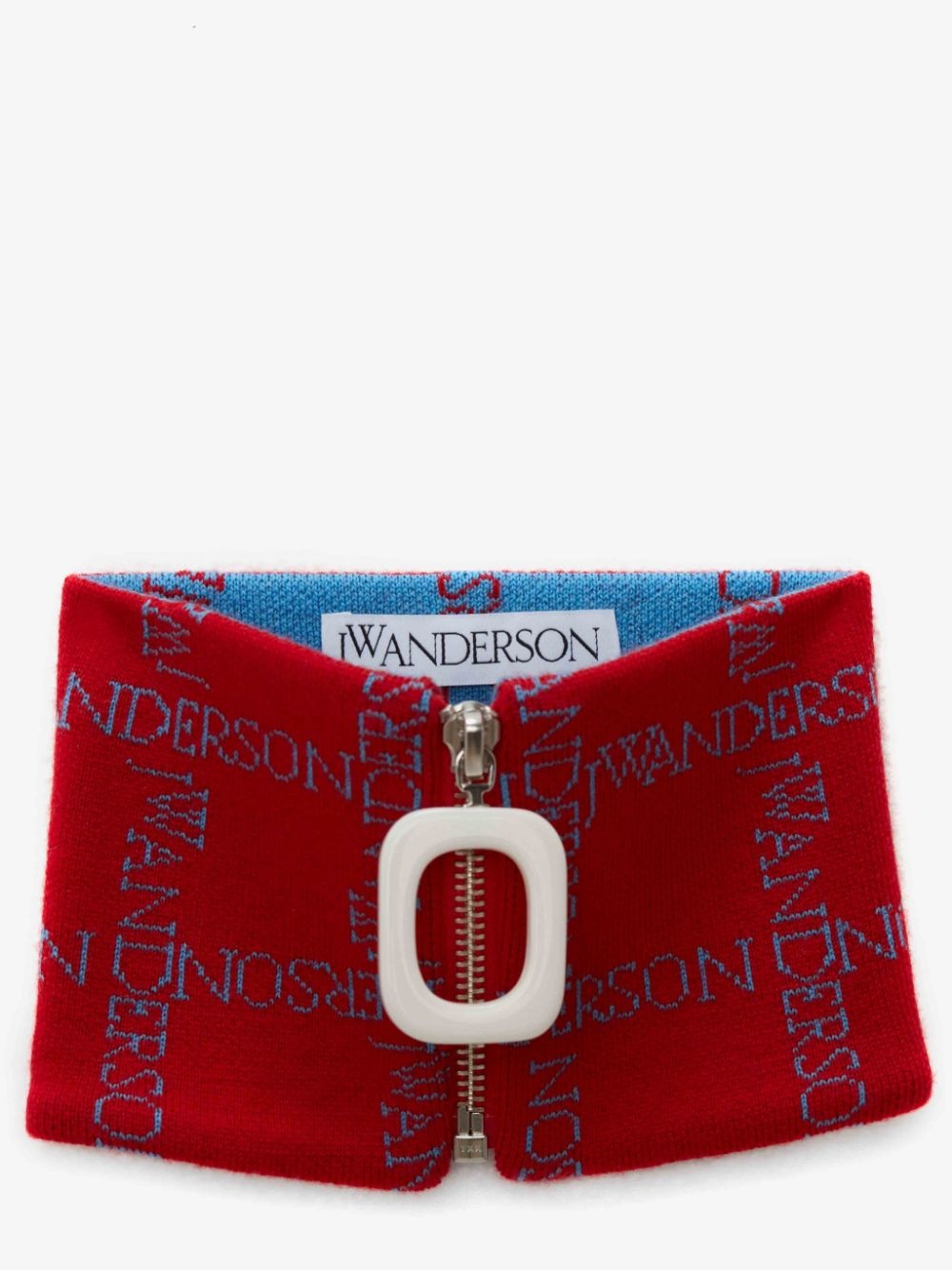 INTARSIA NECKBAND WITH LOGO GRID - 2