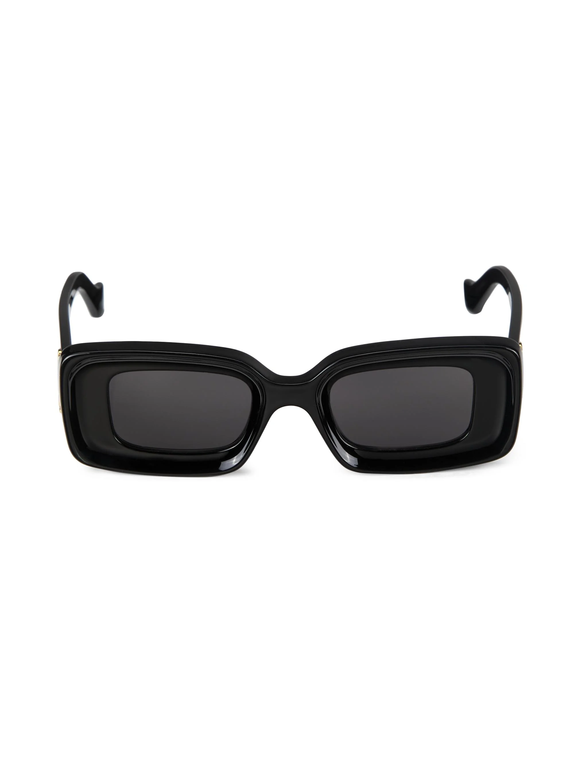 Men's Anagram 46MM Geometric Sunglasses - Black - 1