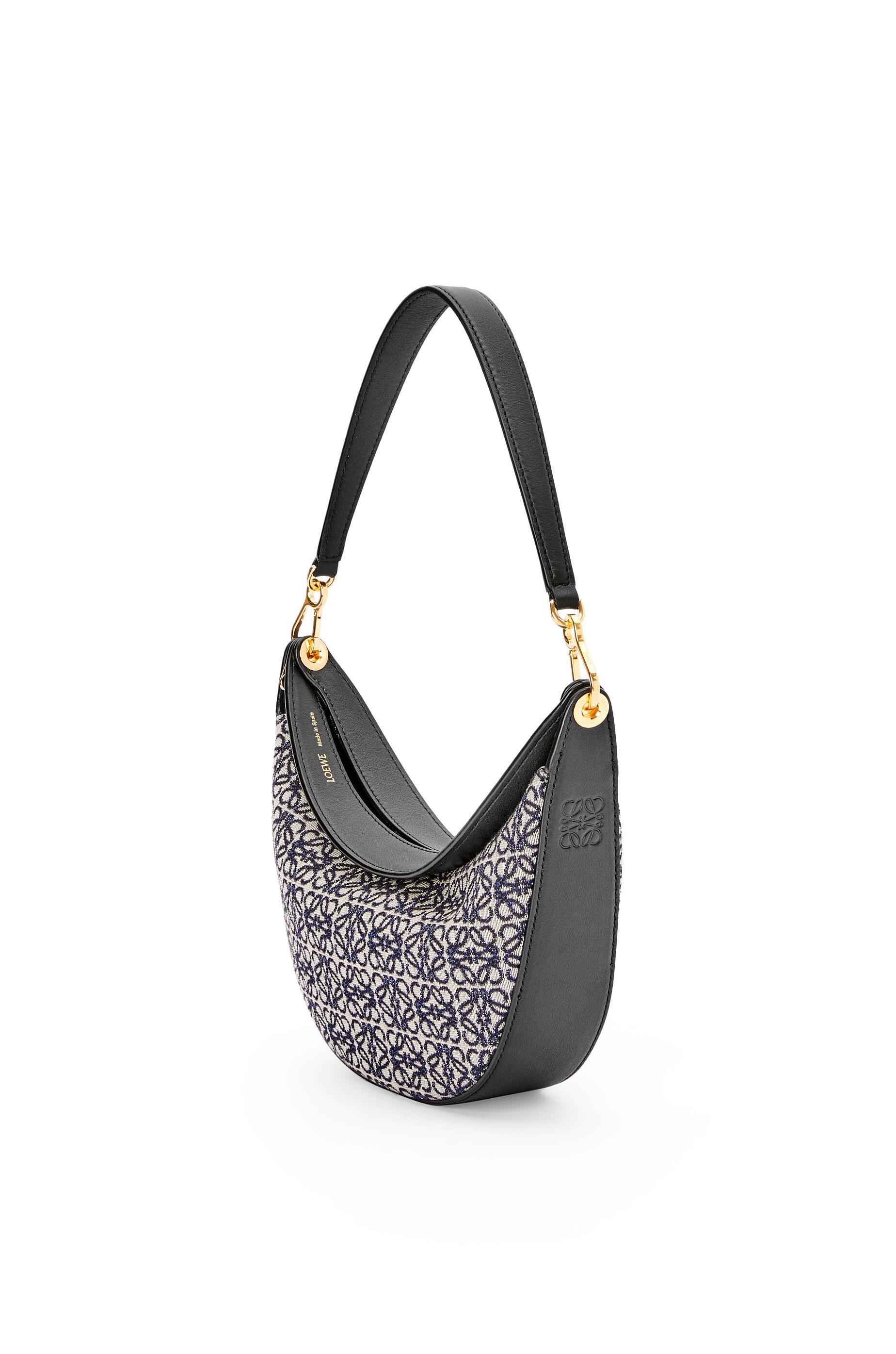 Small LOEWE Luna bag in Anagram jacquard and classic calfskin - 3