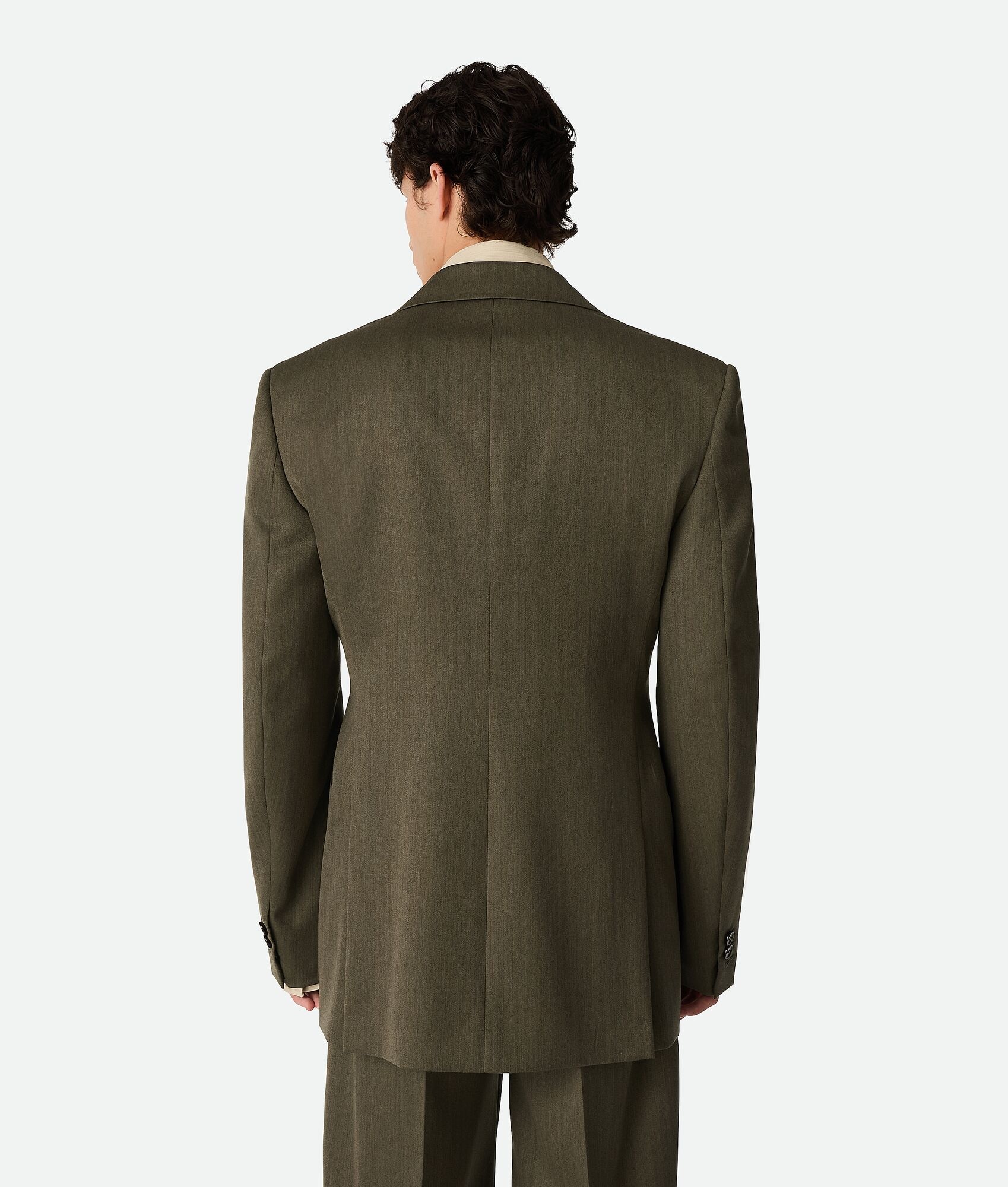 Wool Subtle Chevron Jacket - 3