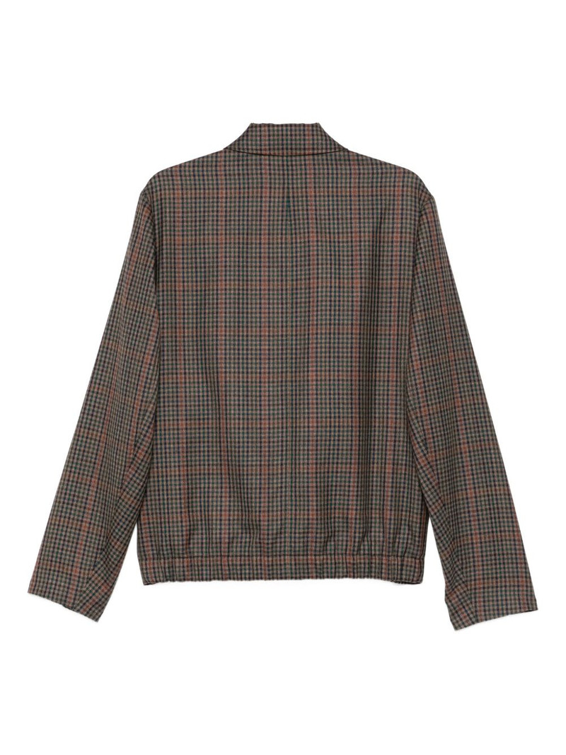 Paul Smith checked-pattern zip-fastening overshirt outlook