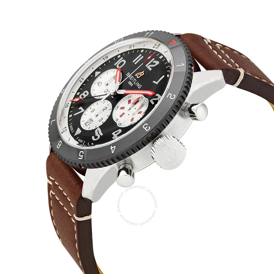 Breitling Super AVI Chronograph Automatic Chronometer Black Dial Men's Watch YB04451A1B1X1 - 2