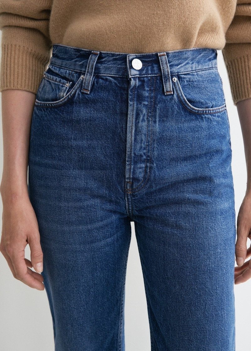 Classic cut denim mid blue 6