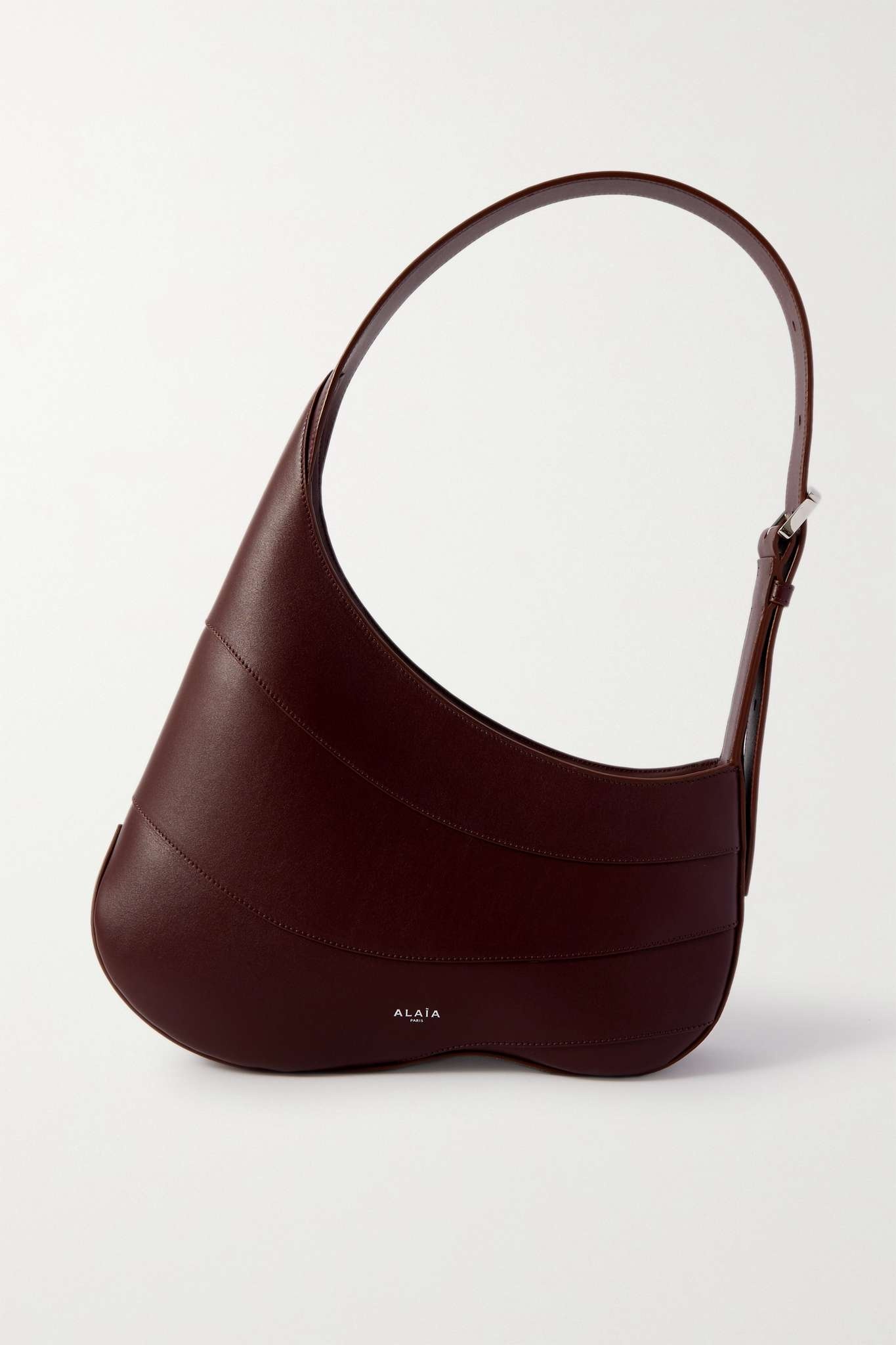 Djinn paneled leather shoulder bag - 1
