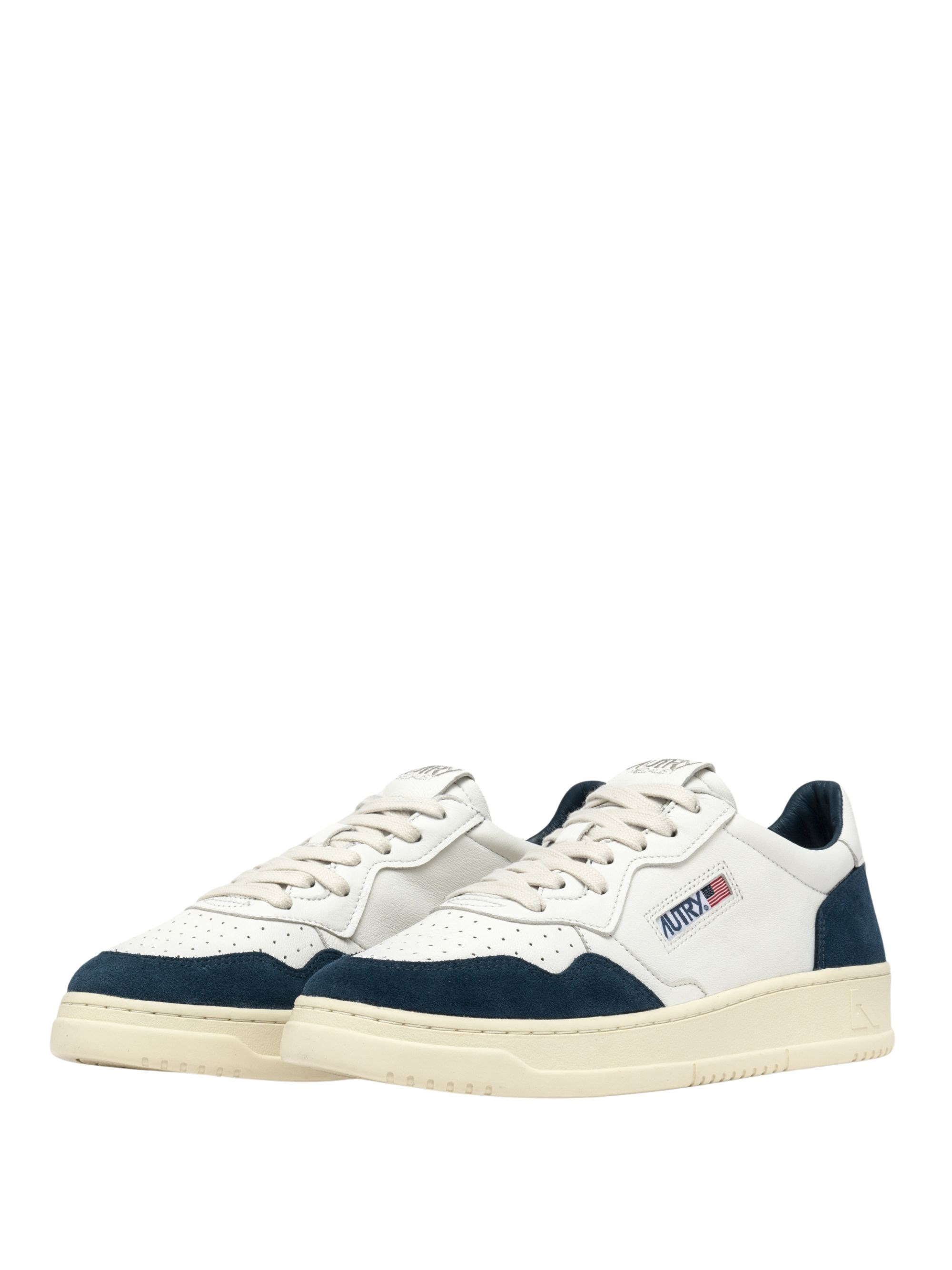 LEATHER SNEAKER WITH LOGO - 2