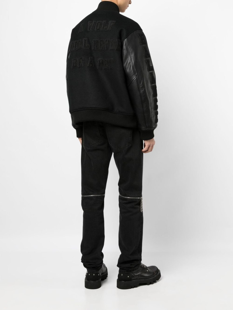 UNDERCOVER patch-detail buttoned bomber jacket outlook