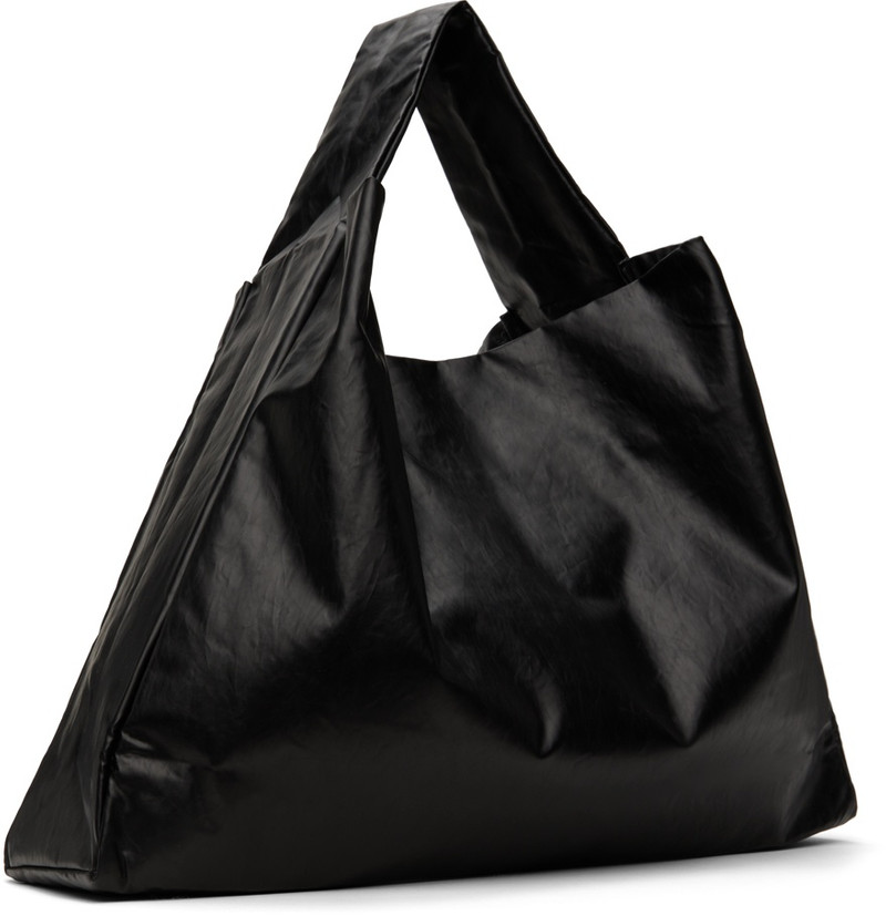 KASSL Editions Black Shoulder Oil Tote outlook