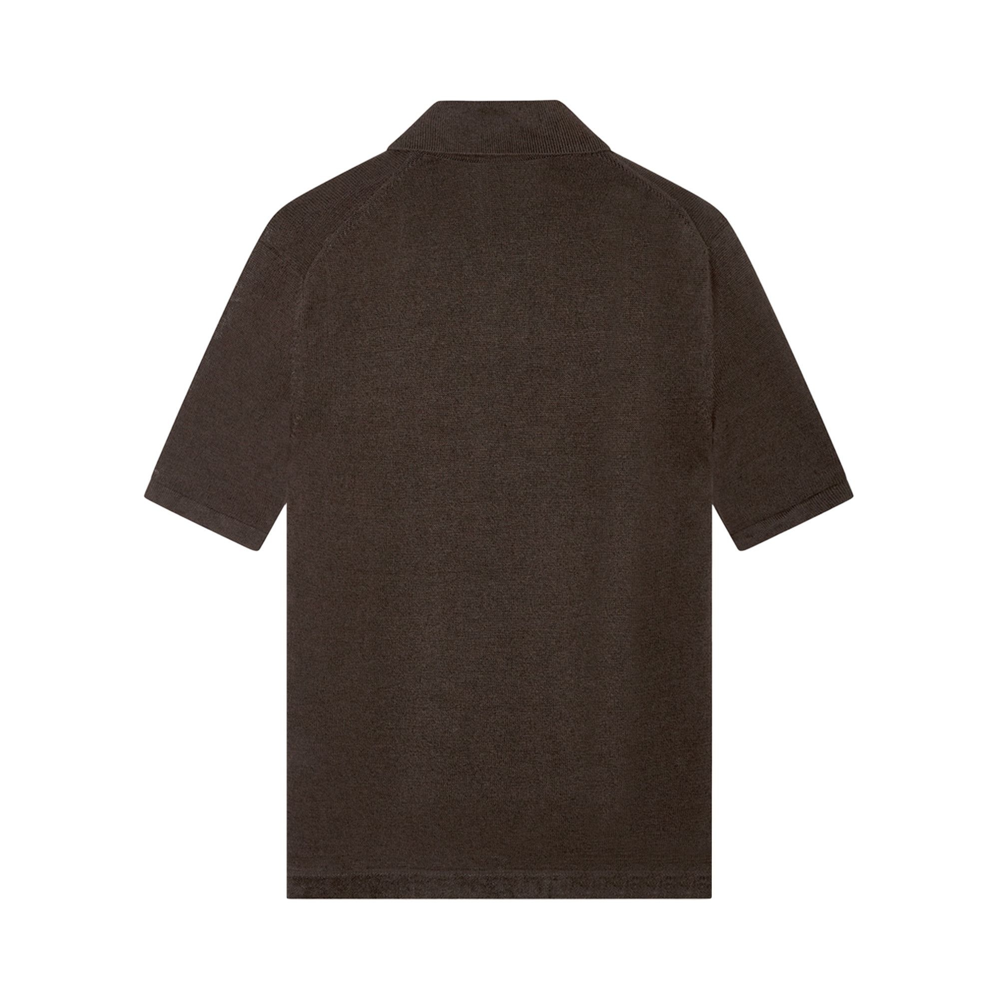 Bottega Veneta Slim Fit Polo Shirt 'Dark Brown Melange' - 2