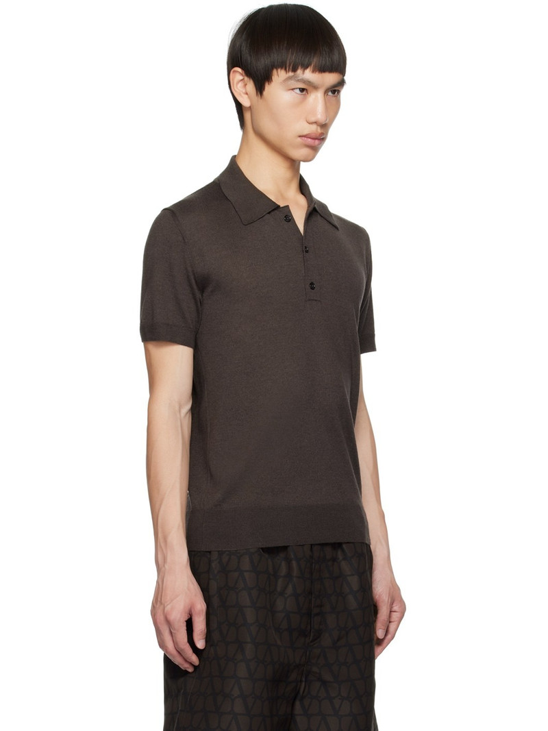 Brown Buttoned Polo 2