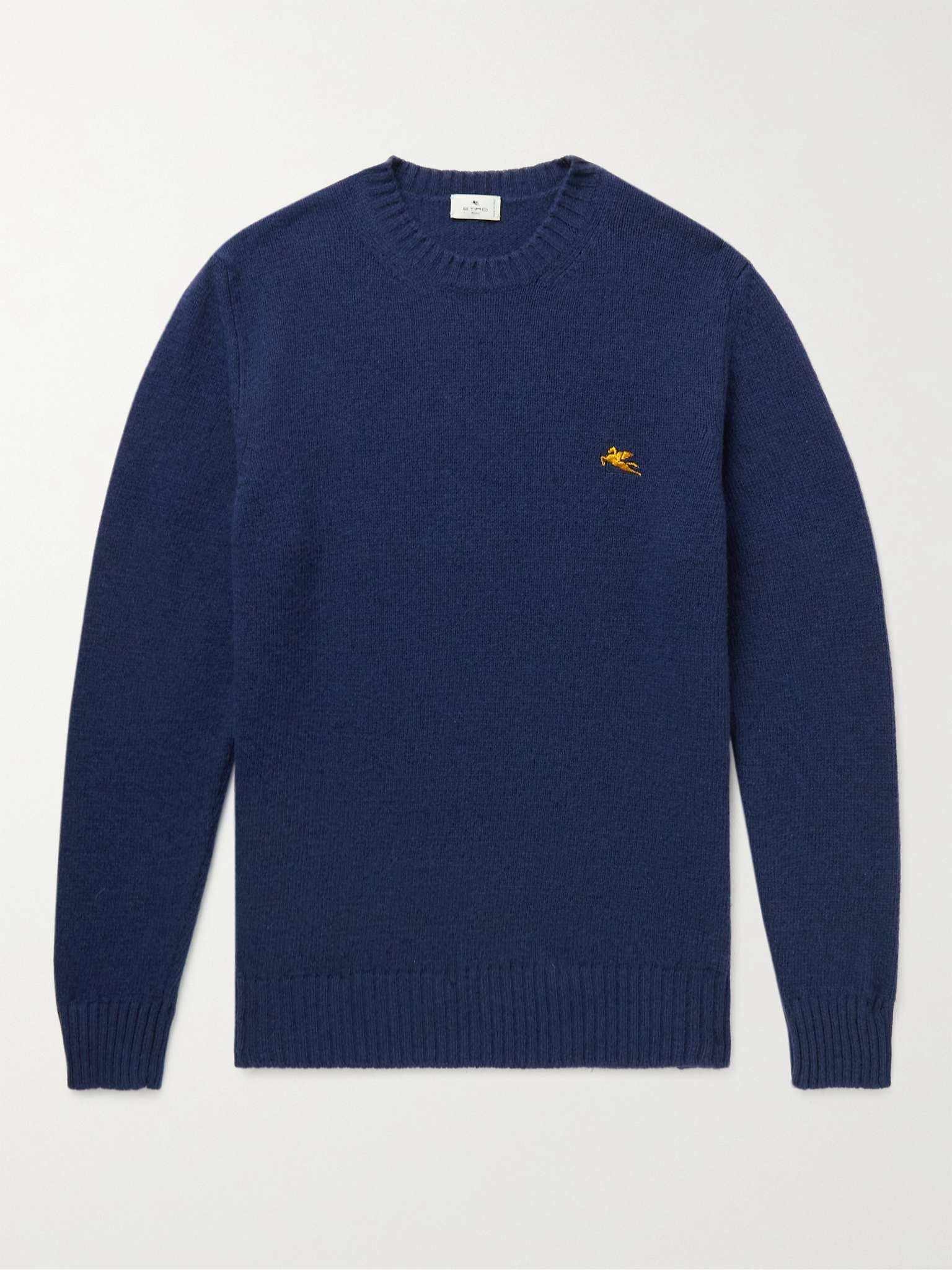 Logo-Embroidered Wool Sweater - 1