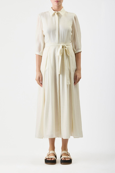 GABRIELA HEARST Andy Dress in Ivory Cashmere Wool outlook