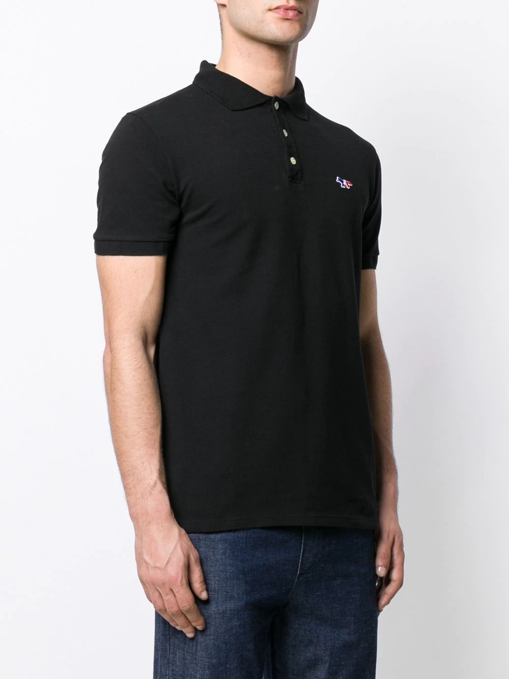 tricolor fox polo shirt - 3