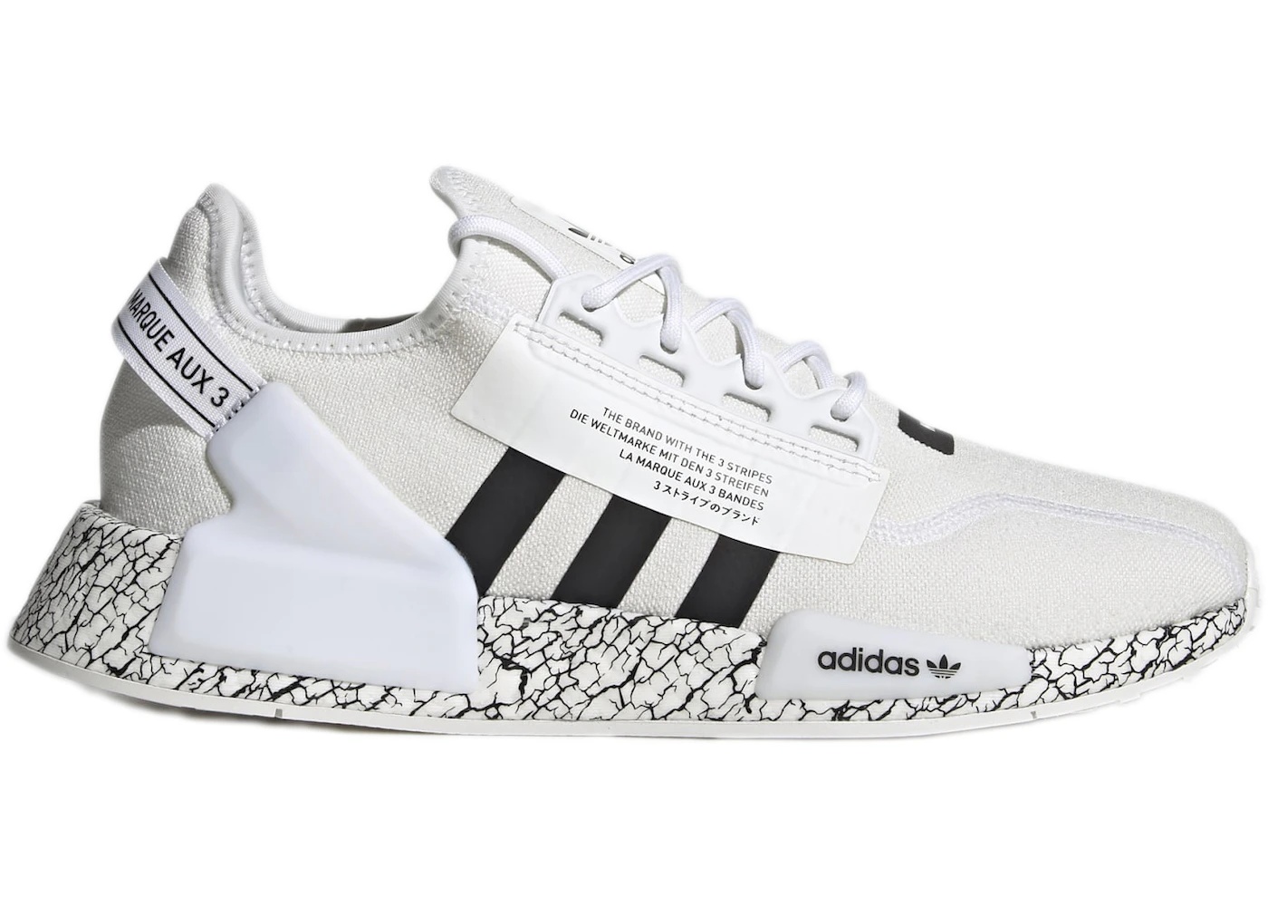 adidas NMD R1 V2 Crackled White Black - 1