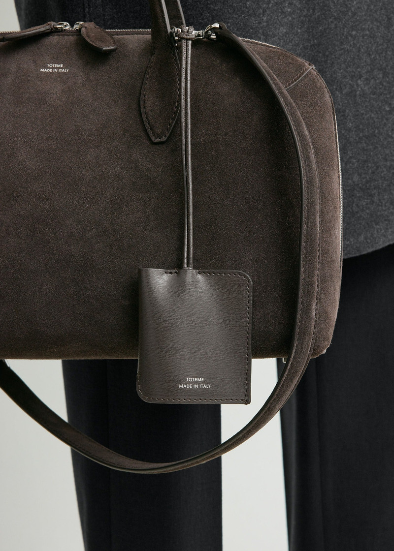 TOTEME Leather keyring bark outlook