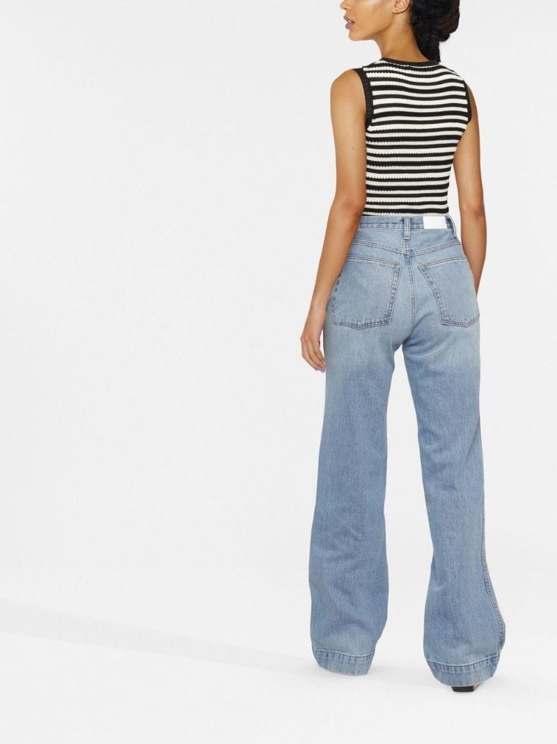 70s' wide-leg jeans - 4