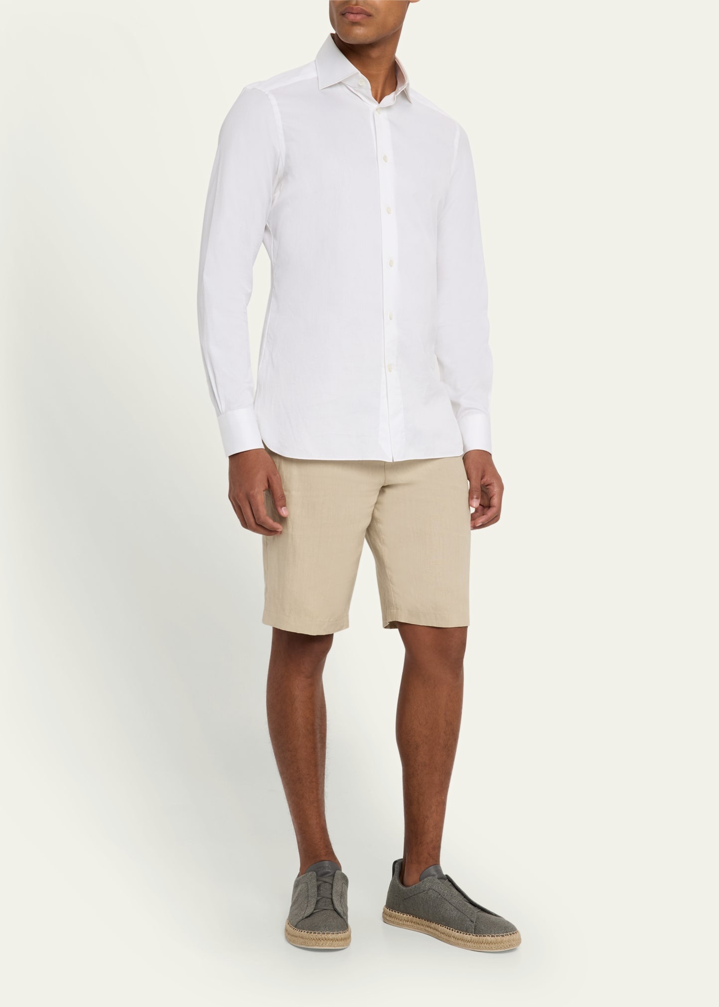 Men's Linen-Blend Triple Stitch Espadrilles - 3