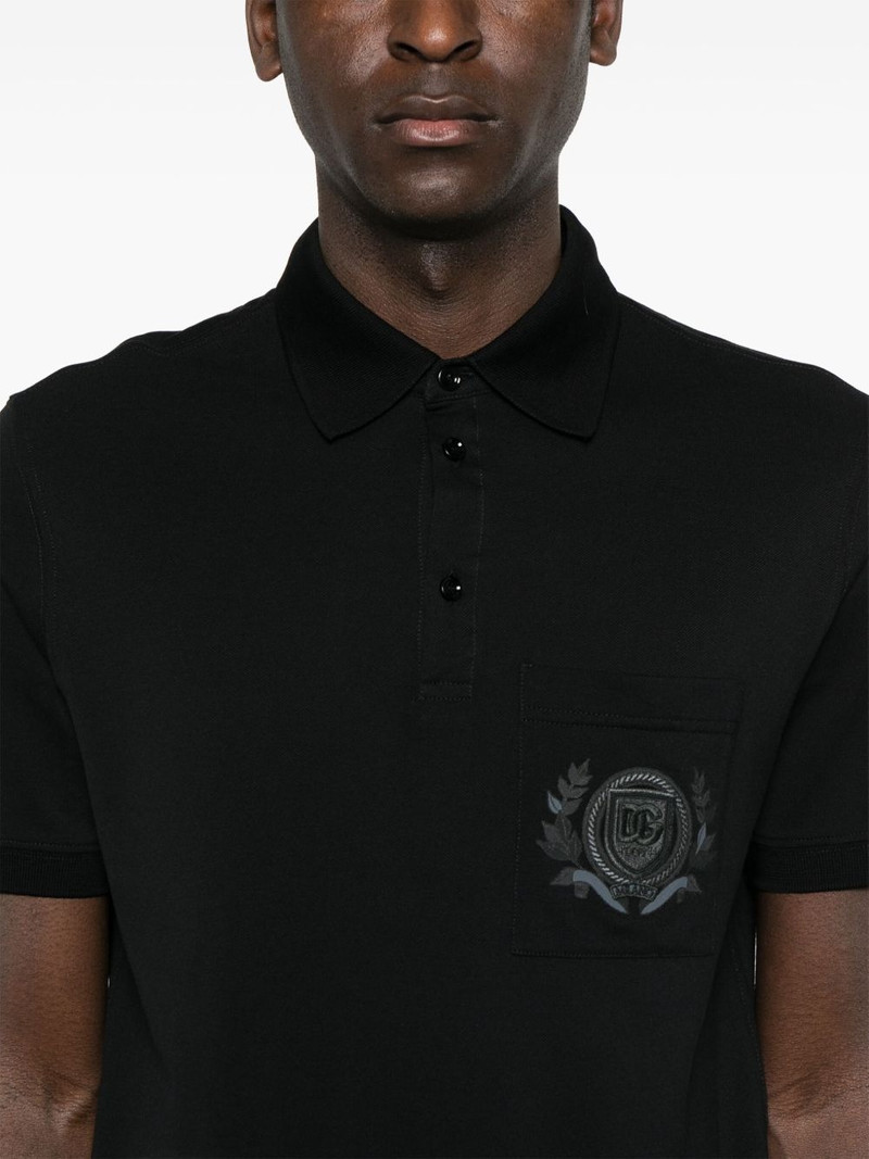 logo-embroidered polo shirt 4
