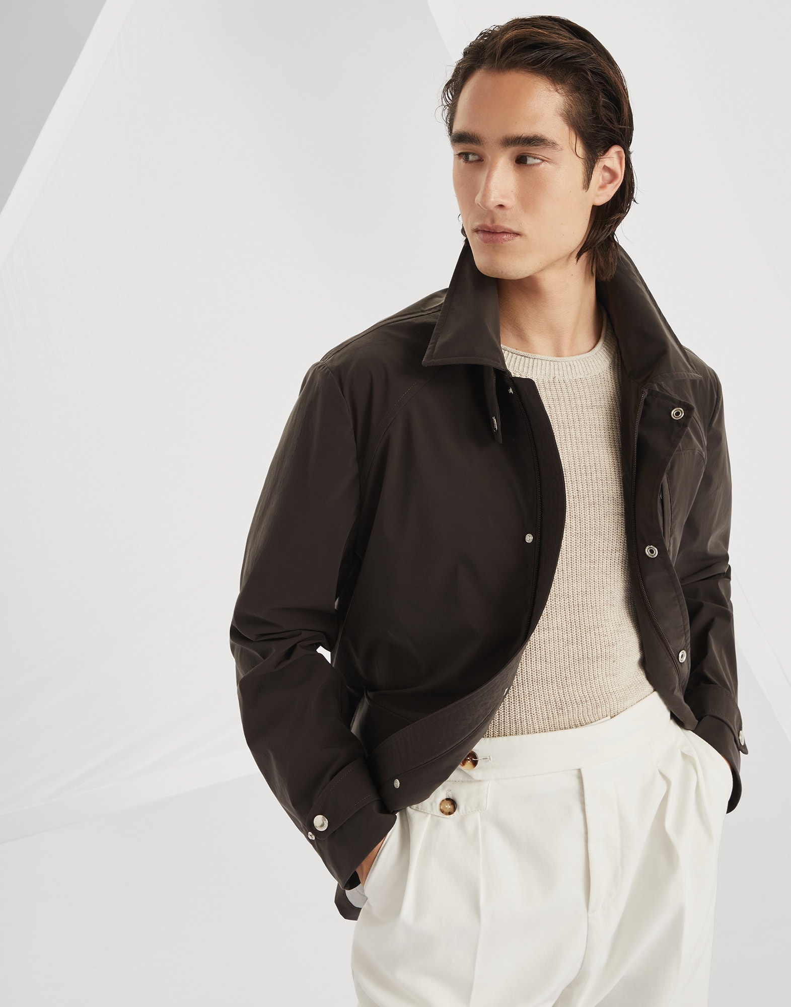 Water-resistant bonded cotton unlined field jacket - 4