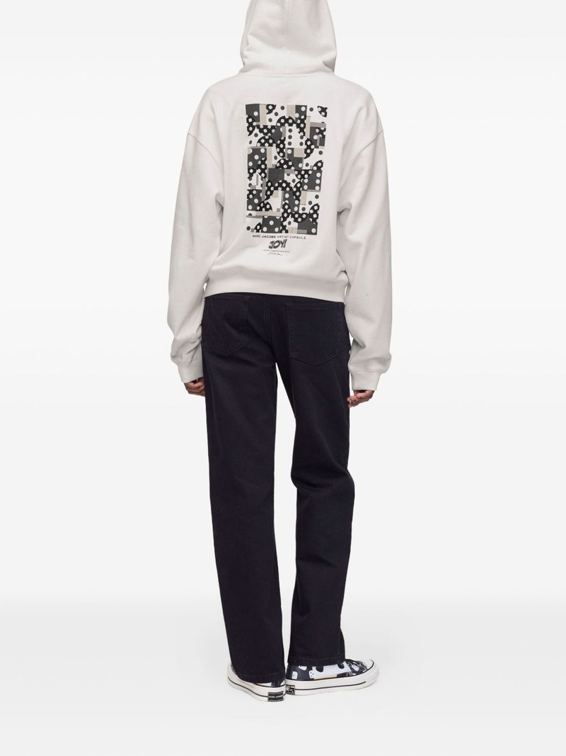 dice-print zip-up hoodie 3